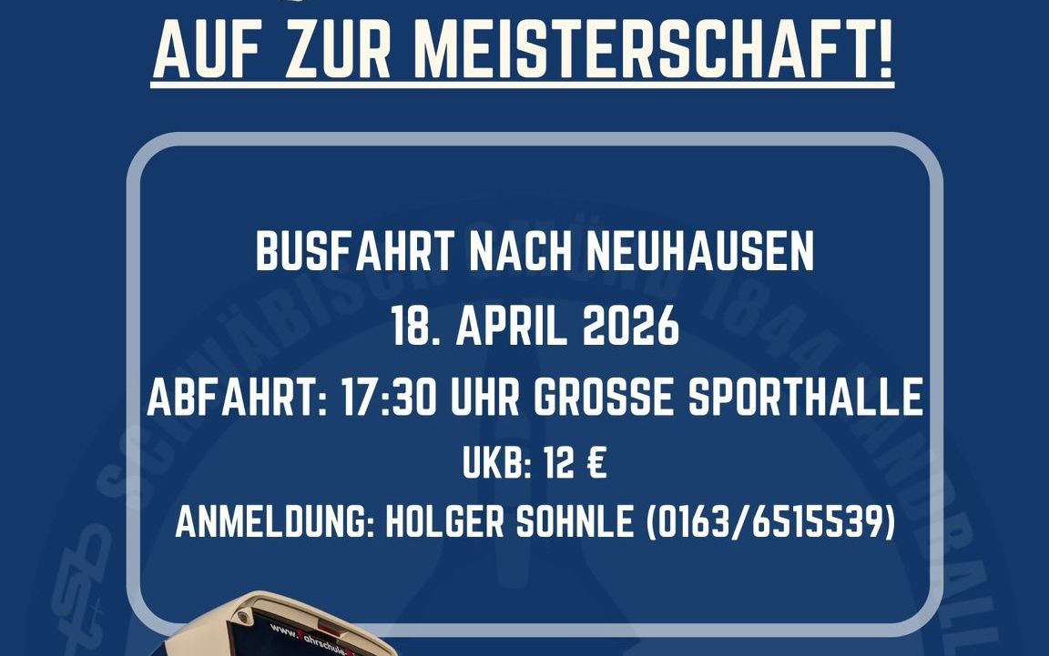 Der TSB Gmünd macht mobil: Fanbus nach Neuhausen